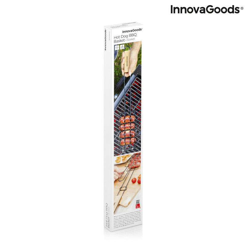 Griglia Manuale per arrostire Salsicce e Wurstel sul Barbecue InnovaGoods