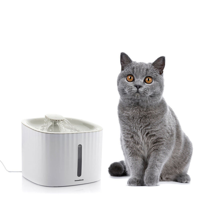 Abbeveratoio per Cani e Gatti con Fontana a flusso continuo di acqua fresca e pulita Drinkatt InnovaGoods