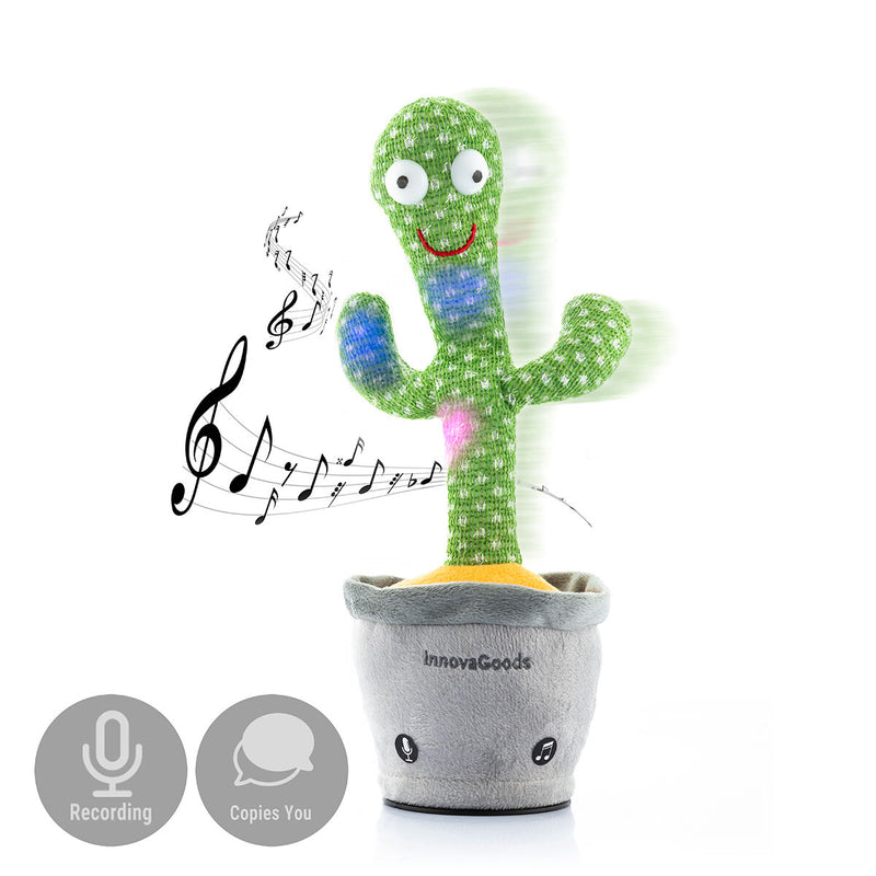 Cactus Ballerino Parlante con Musica e LED Multicolor Pinxi InnovaGoods