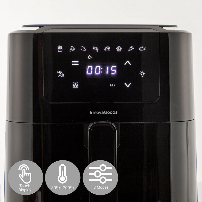 Friggitrice Senza Olio con Bilancia InnovaGoods Fryinn Balance 5000 Nero Acciaio inossidabile 1500 W 5 L