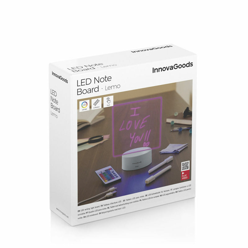 Lavagna a LED per Appunti e Messaggi LED Lemo InnovaGoods