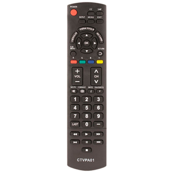 Telecomando Universale per TV Panasonic - Common TV CTVPA01 Nero | Pronto all'Uso senza Installazione