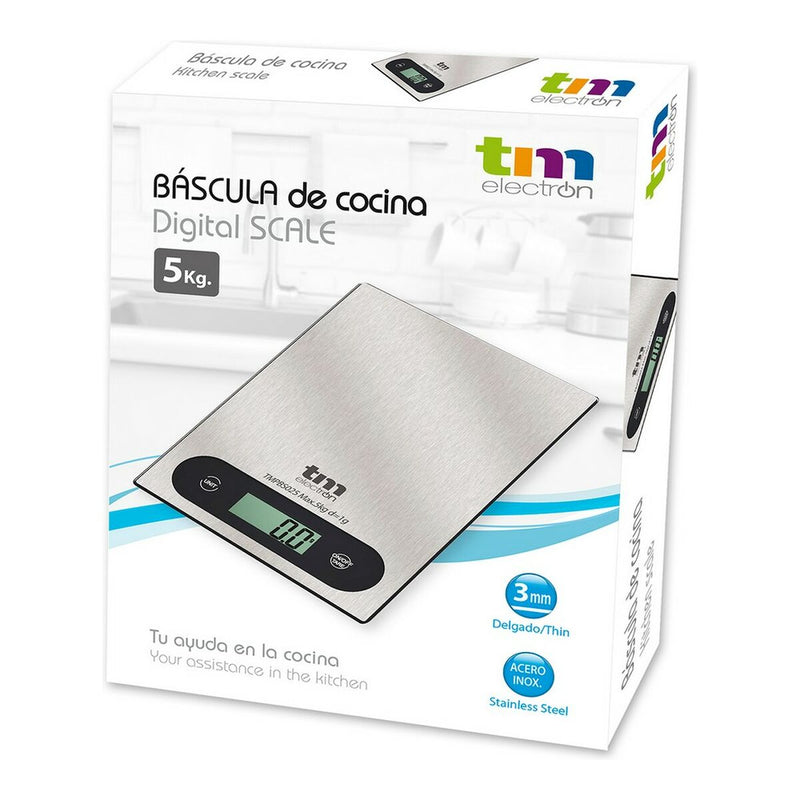 bilancia da cucina TM Electron Grigio 5 kg