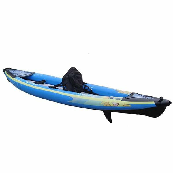 Kayak Monoposto da 3,1 Metri completo di Remo Sedile e accessori Canoa per 1 persona