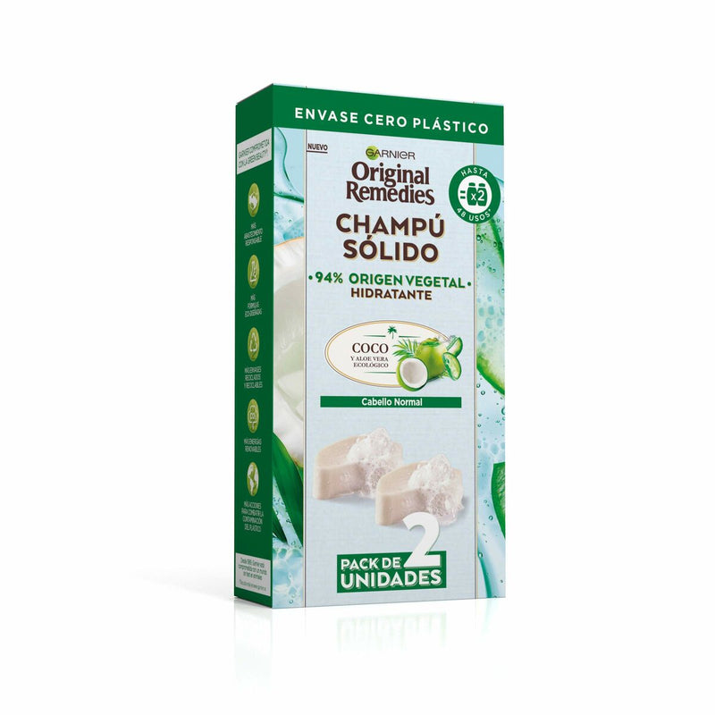 Shampoo Solido Garnier Original Remedies Cocco Idratante 2 Unità (60 g)