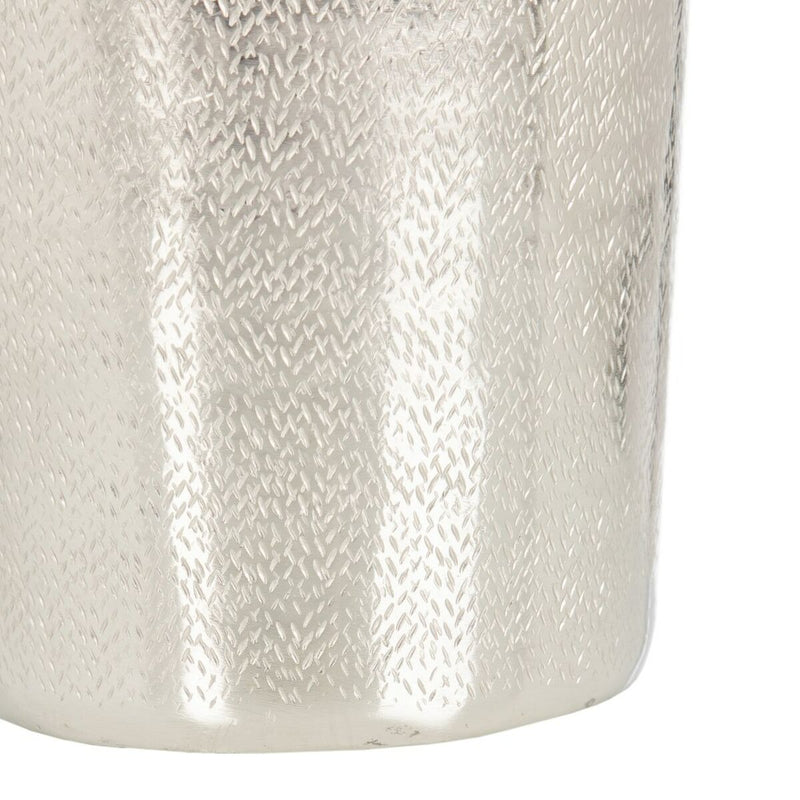 Vaso 19 x 19 x 43 cm Metallo Argento