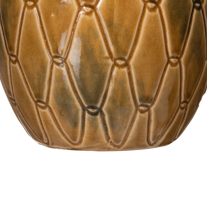 Vaso 18 x 18 x 27,5 cm Ceramica Senape