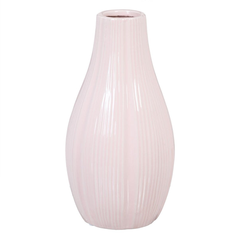 Vaso 13 x 13 x 25,5 cm Ceramica Rosa