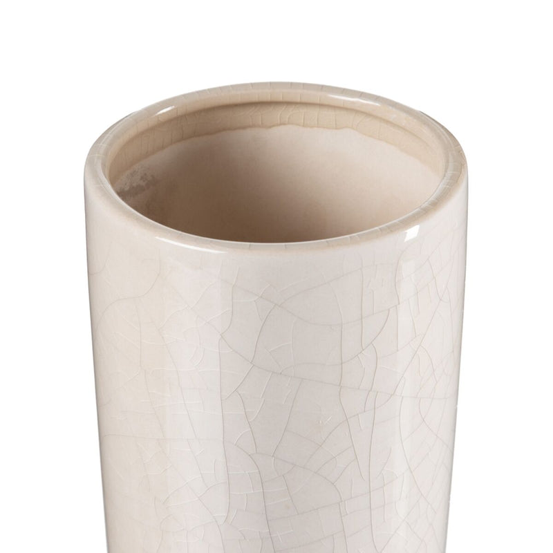 Vaso 13 x 13 x 33 cm Ceramica Beige