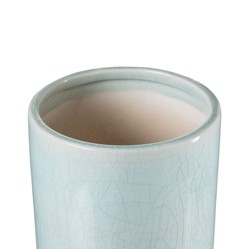 Vaso 13 x 13 x 33 cm Ceramica Turchese