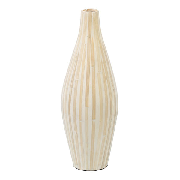 Vaso 18 x 18 x 52 cm Beige Bambù