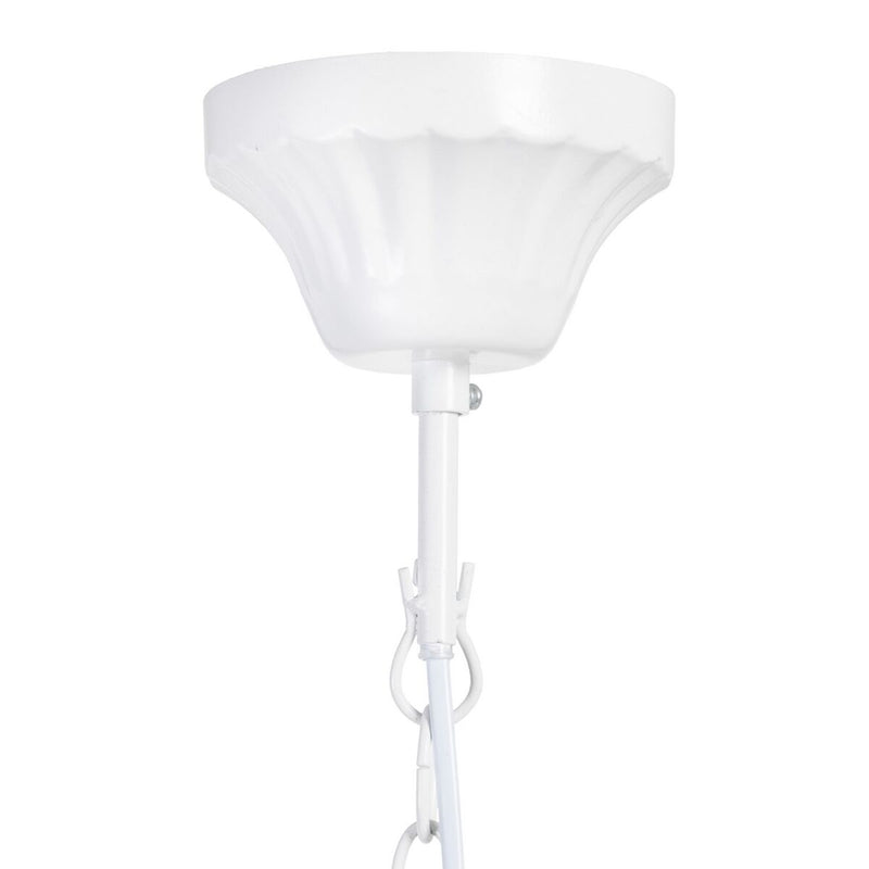 Lampadario 53 x 53 x 112 cm Metallo Bianco Ø 15 cm Classico