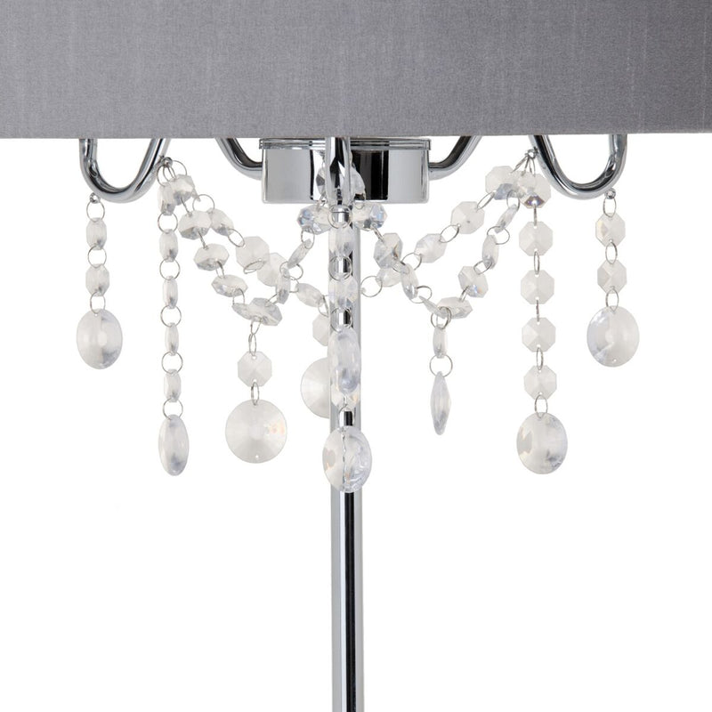 Lampada da Terra 44 x 44 x 161 cm Metallo Argento