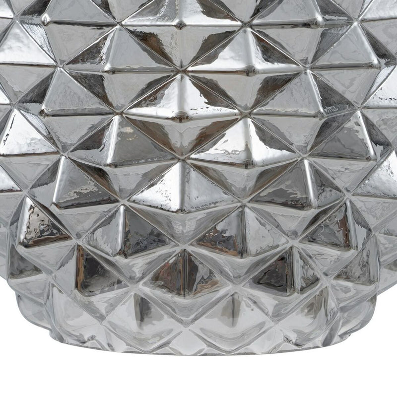 Lampadario 15 x 15 x 17,5 cm Cristallo Argento Ferro Ø 15 cm