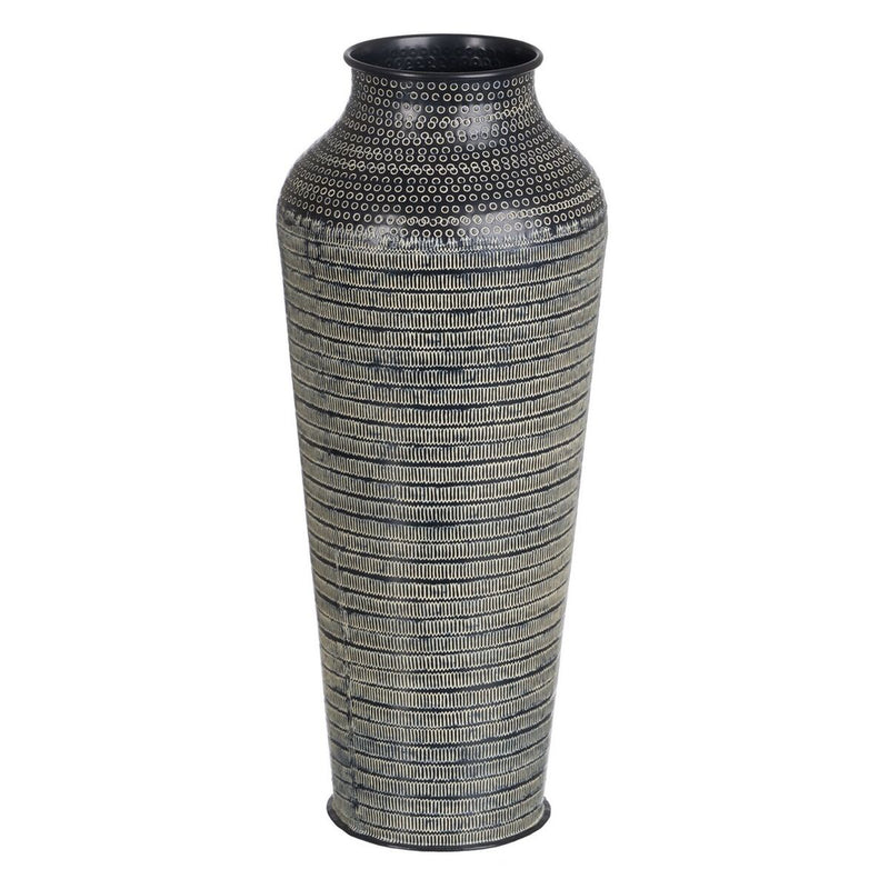 Vaso 20 x 20 x 49,5 cm Nero Alluminio