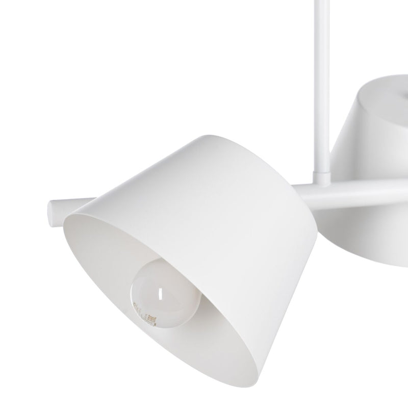 Lampadario 62,5 x 38 x 27,5 cm Metallo Bianco Ø 10 cm