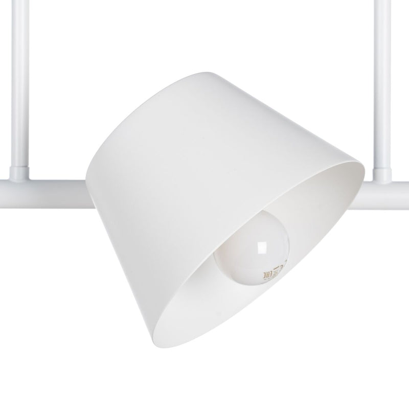 Lampadario 62,5 x 38 x 27,5 cm Metallo Bianco Ø 10 cm