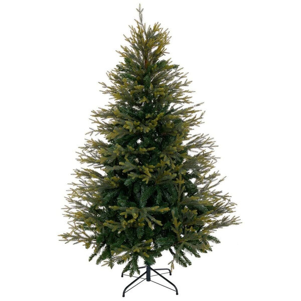 Albero di Natale Verde PVC Polietilene Metallo 210 cm