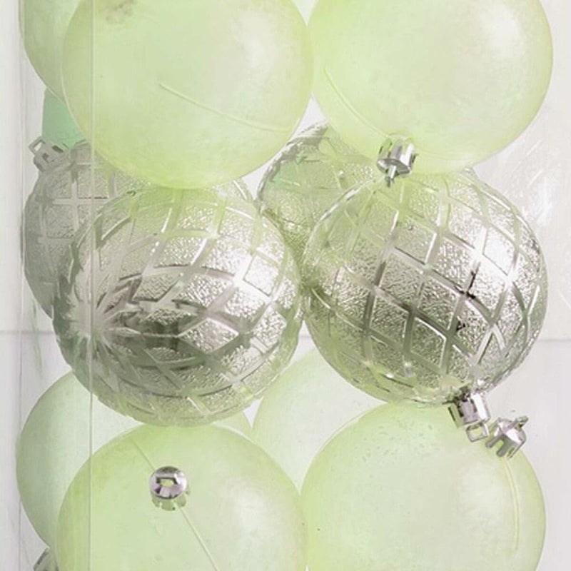 Palle di Natale Verde 8 x 8 x 8 cm (20 Unità)