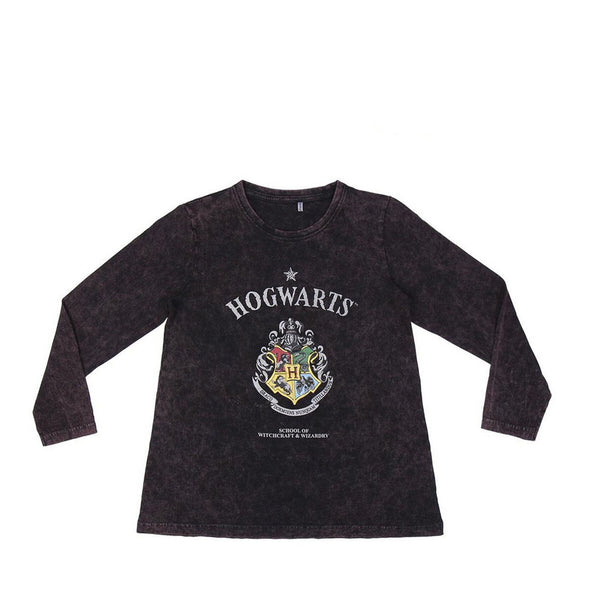 Maglia a Maniche Lunghe per Bambini Harry Potter Grigio scuro