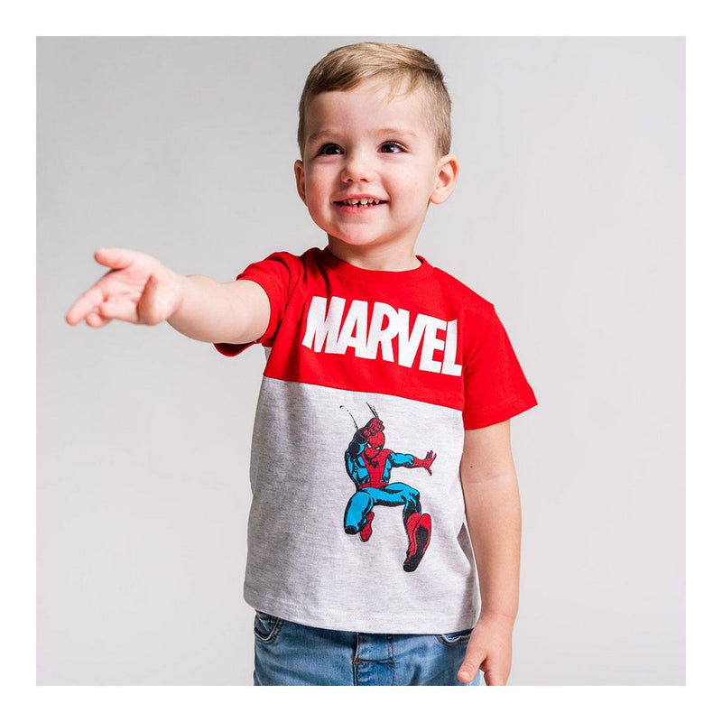 T-Shirt Maglietta a Maniche Corte per Bambini Marvel 2 Unità