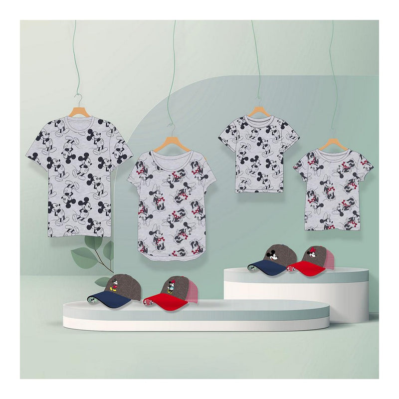 T-Shirt Maglietta a Maniche Corte per Bambini Mickey Mouse Grigio