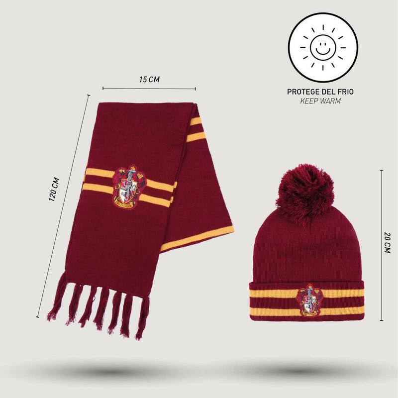 Set Sciarpa e Berretto di lana Harry Potter Grifondoro - taglia unica