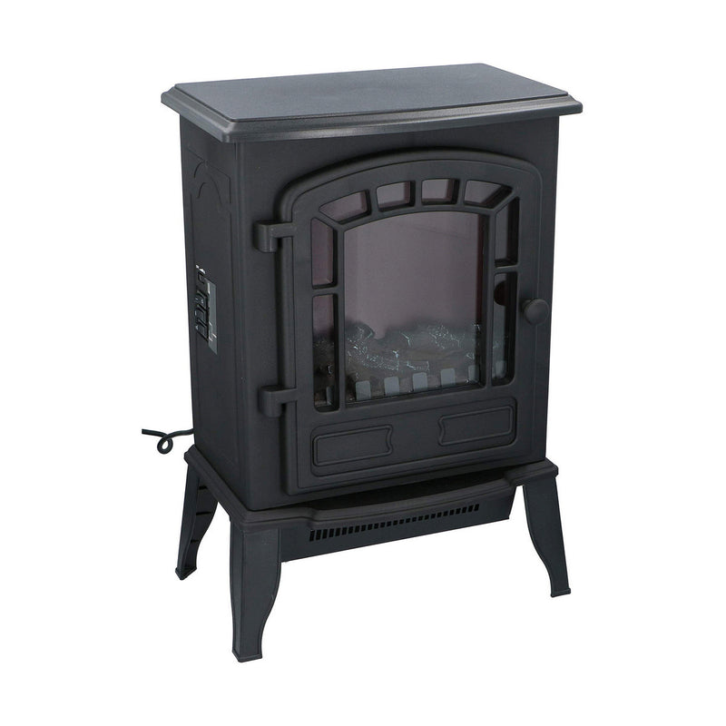 Camino Elettrico Decorativo da Parete Classic Fire Torino Nero 2000 W