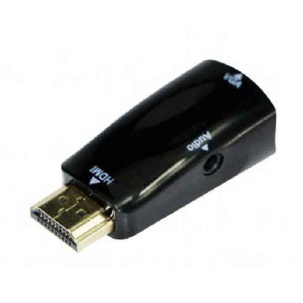 Adattatore HDMI a VGA Gembird - Nero - Maschio o Femmina - Connettività Audio da 3,5mm
