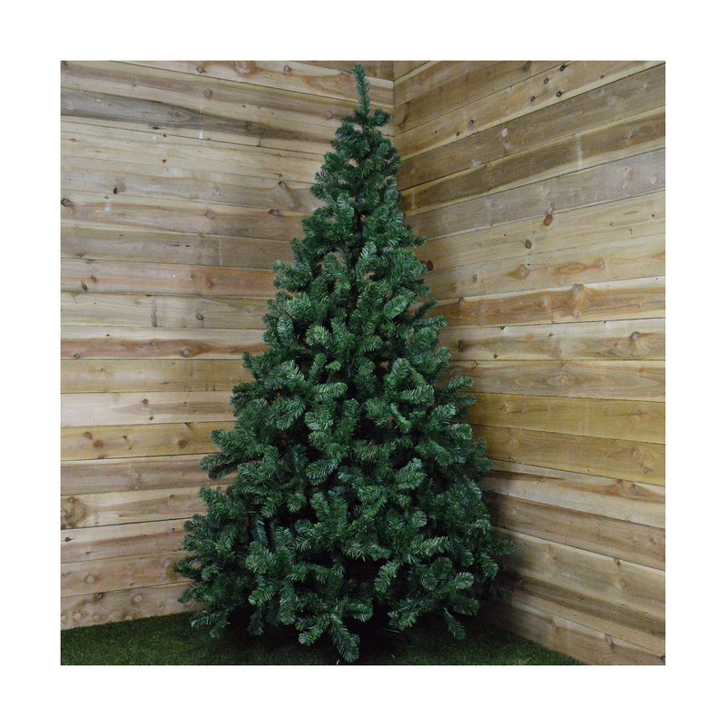 Albero di Natale Grande e Folto - Pino Imperial alto 240 cm con base a 4 piedi in Metallo