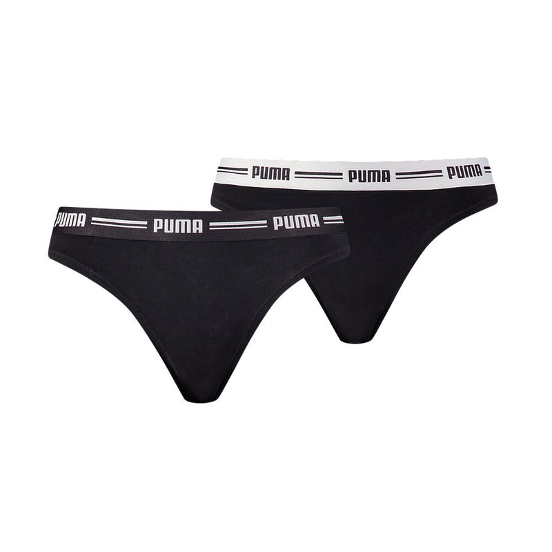 Tanga da Donna Puma 603034001 Slip Intimo comodo Nero