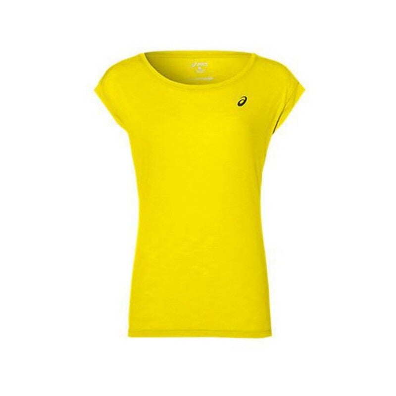 Maglia Sportiva a Maniche Corte Asics Layering Top Donna Giallo