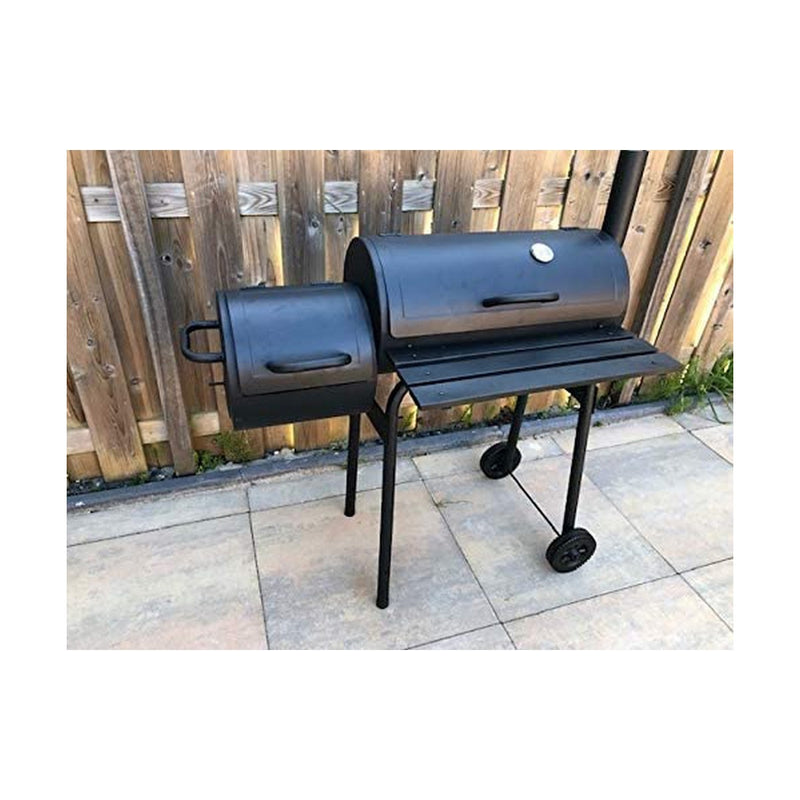 Barbecue Pro con Affumicatore Grill 112 x 63 x 112 cm con Coperchio e Termometro