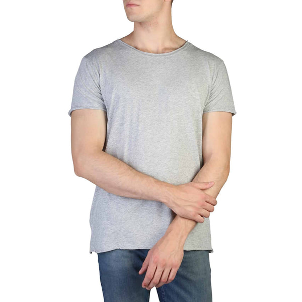 T-shirt da Uomo Calvin Klein semplice Grigia tinta unita 100% Cotone