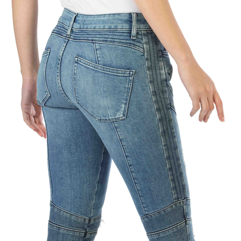 Blue Jeans Strappati da Donna Pepe Jeans Pantaloni Aderenti Skinny Fit
