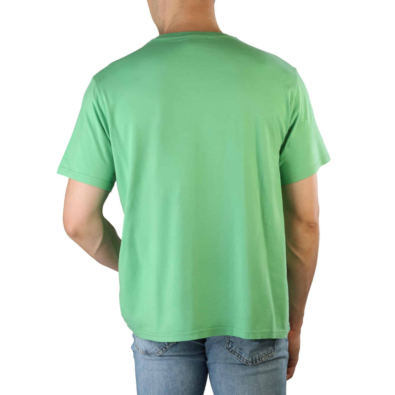 T-shirt Uomo Levis Maglietta a Maniche Corte Verde con Logo centrale