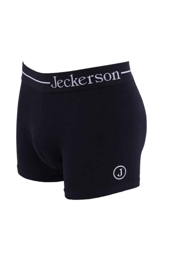 Confezione da 2 Mutande Slip Uomo Jeckerson Nere in Cotone Elasticizzato con Logo su Elastico