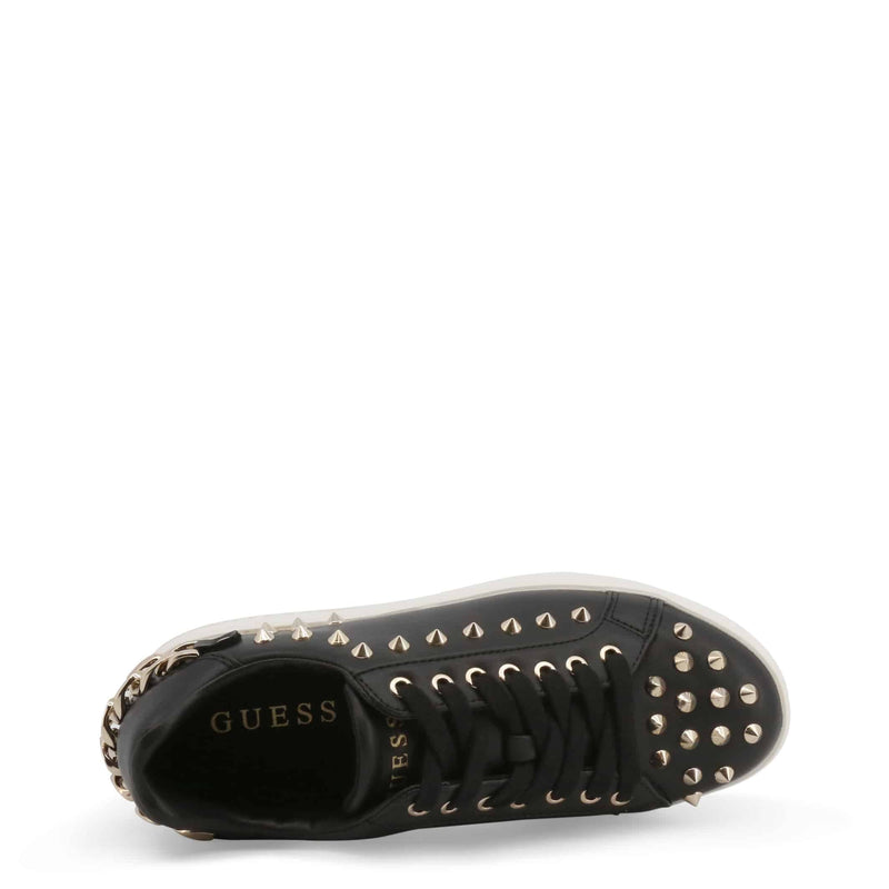 Sneakers da Donna Guess Nere in Ecopelle con Borchie Dorate - Scarpe Casual Comode alla Moda