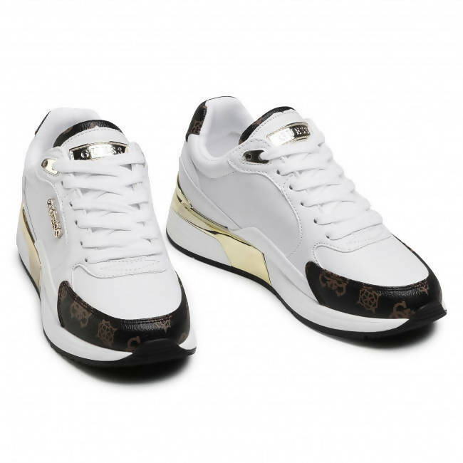 Guess Sneakers Nere Donna Scarpe Sportive Lacci Suola In Gomma Scarpa Fl5moxfal12 Casual Logo Sneaker Nera Fashion