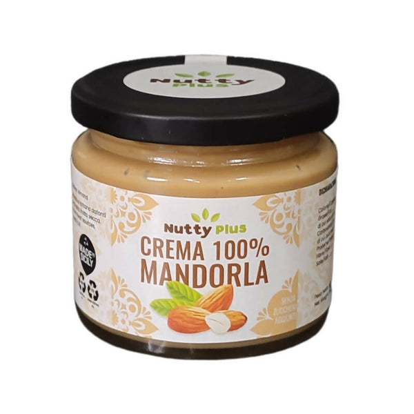 Crema Spalmabile alle Mandorle Artigianali Tritate 100 % Siciliane - Confezione da 190 gr