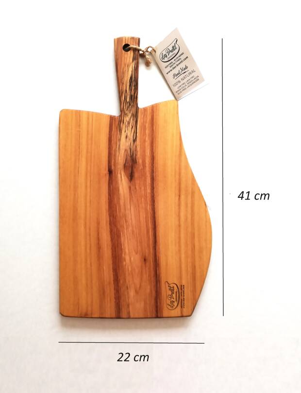 Mod. Sterzing, tagliere in legno massello di acacia, 41 x 22 x 1,2 cm.