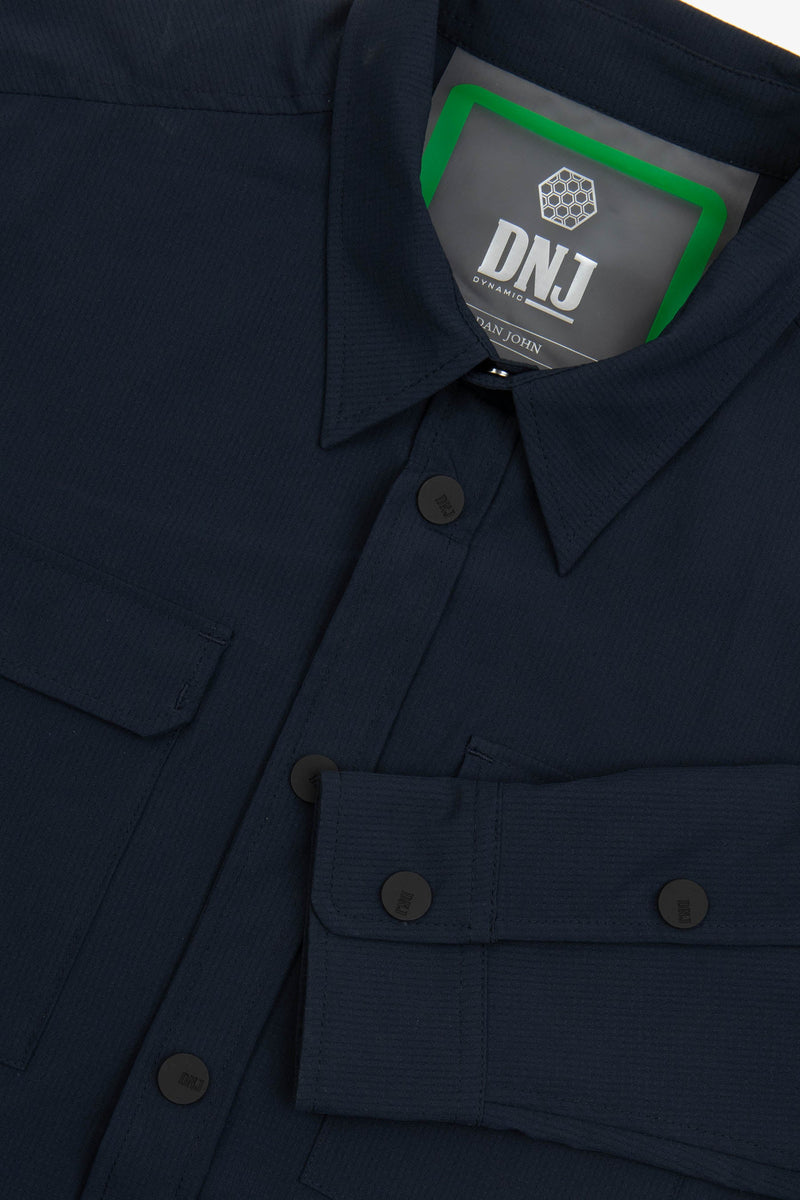 Overshirt in ripstop tecnica DNJ blu