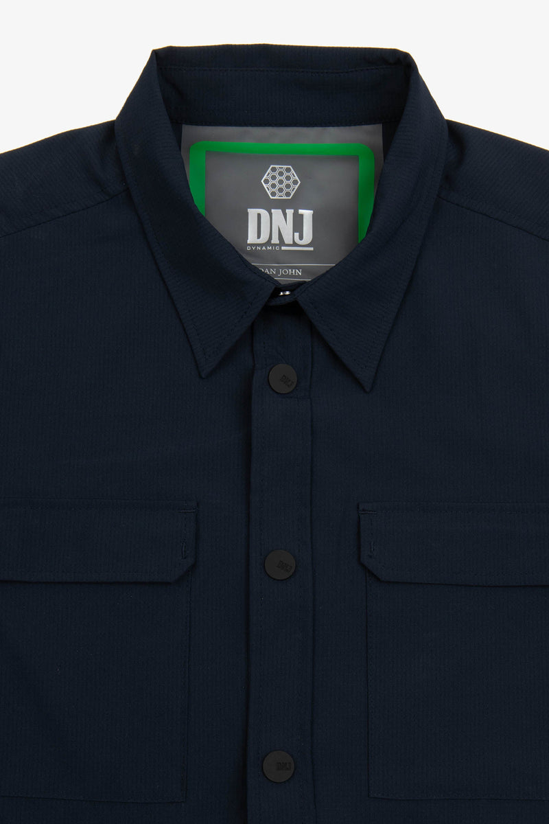 Overshirt in ripstop tecnica DNJ blu