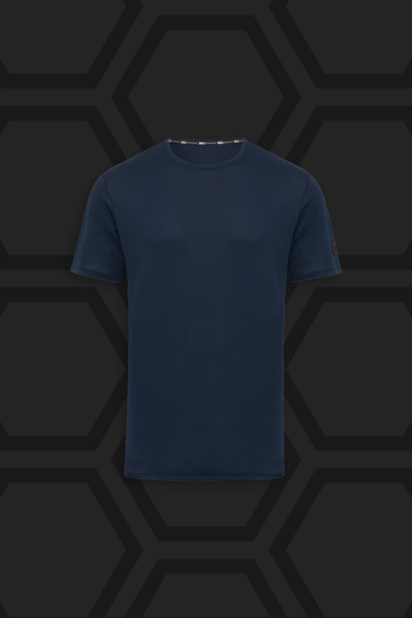 T-shirt tecnica basic blu DNJ