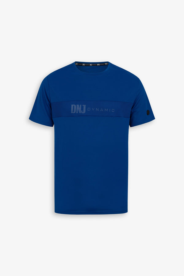 T-shirt inserto rete con logo royal DNJ