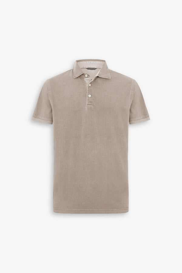 Polo piquet armaturata beige