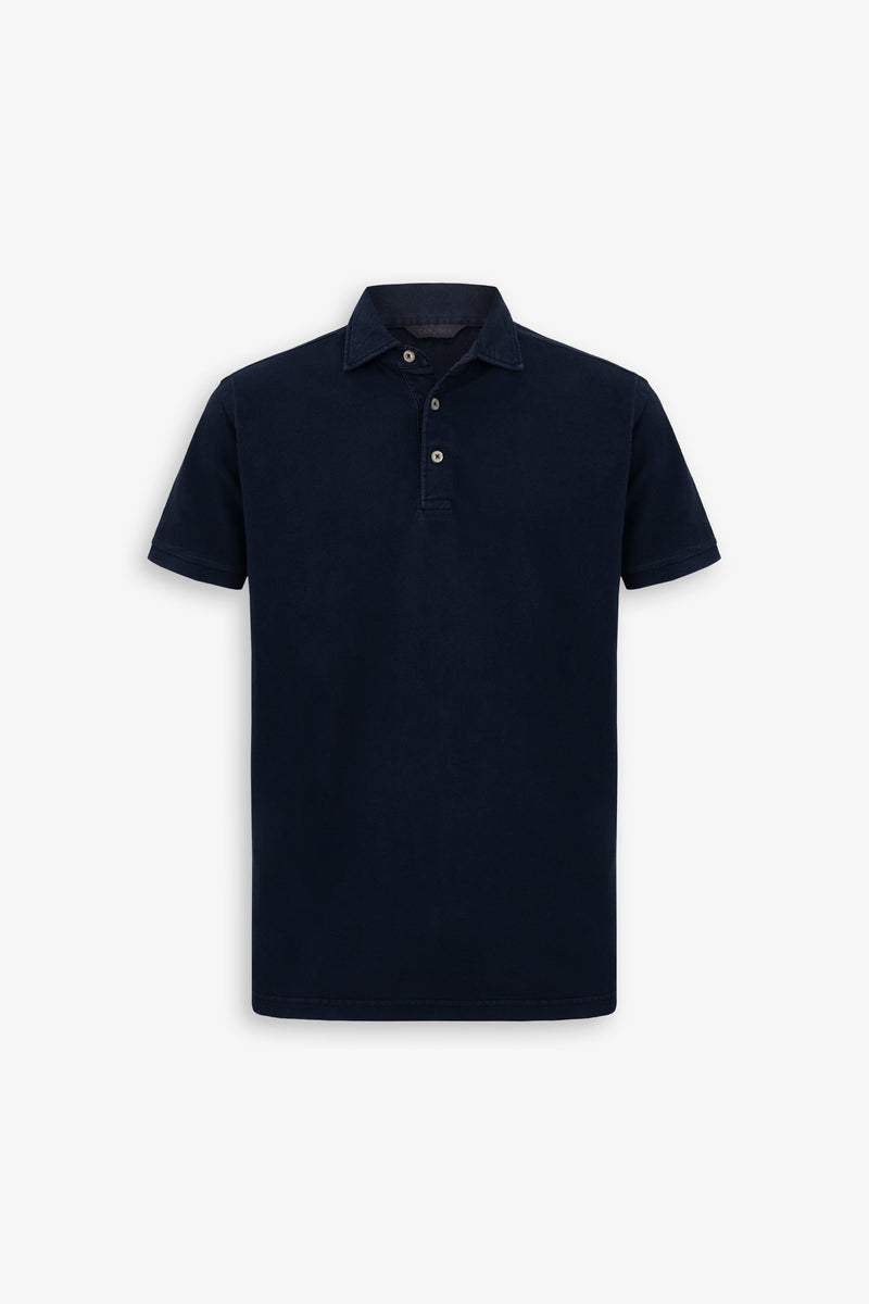 Polo piquet armaturata blu