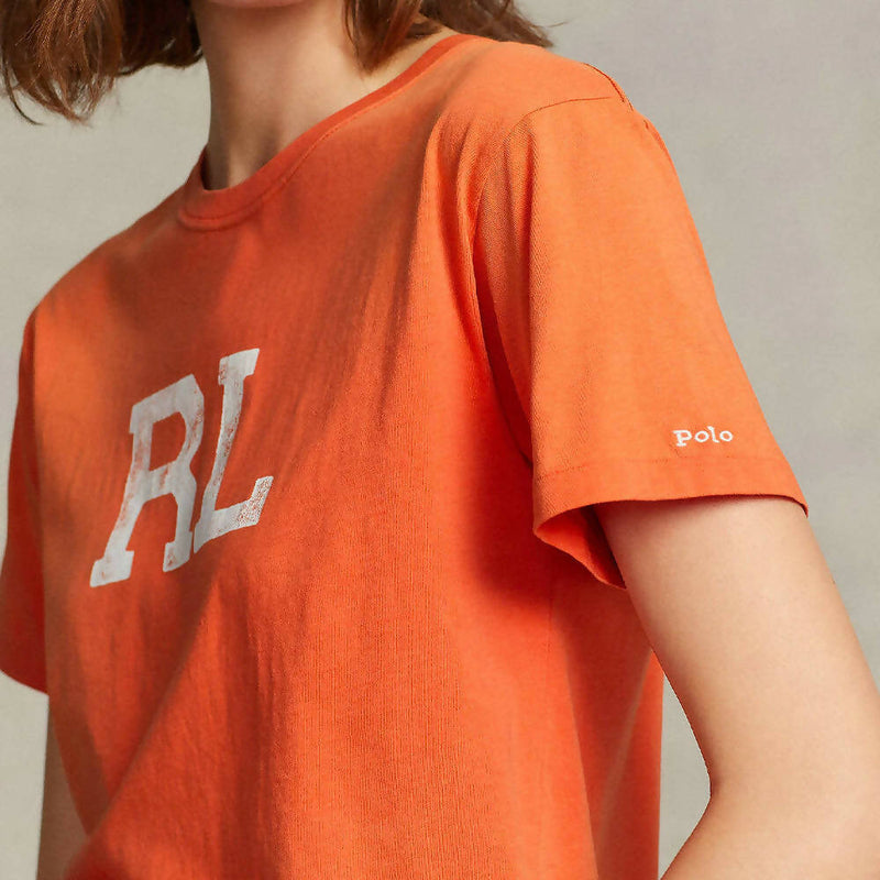 Ralph Lauren T-shirt Donna RL Mezze Maniche Girocollo 100% Cotone
