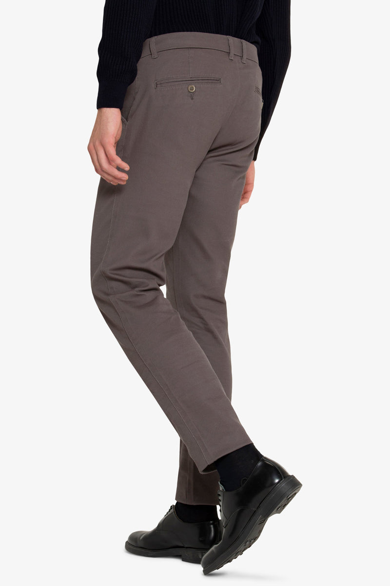 Pantalone chino tricotina grigio