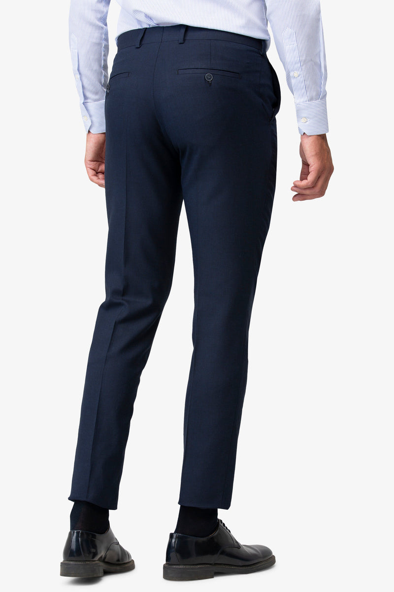 Pantaloni Eleganti Blu da Uomo Dan John trama Punta di Spillo - Slim Fit